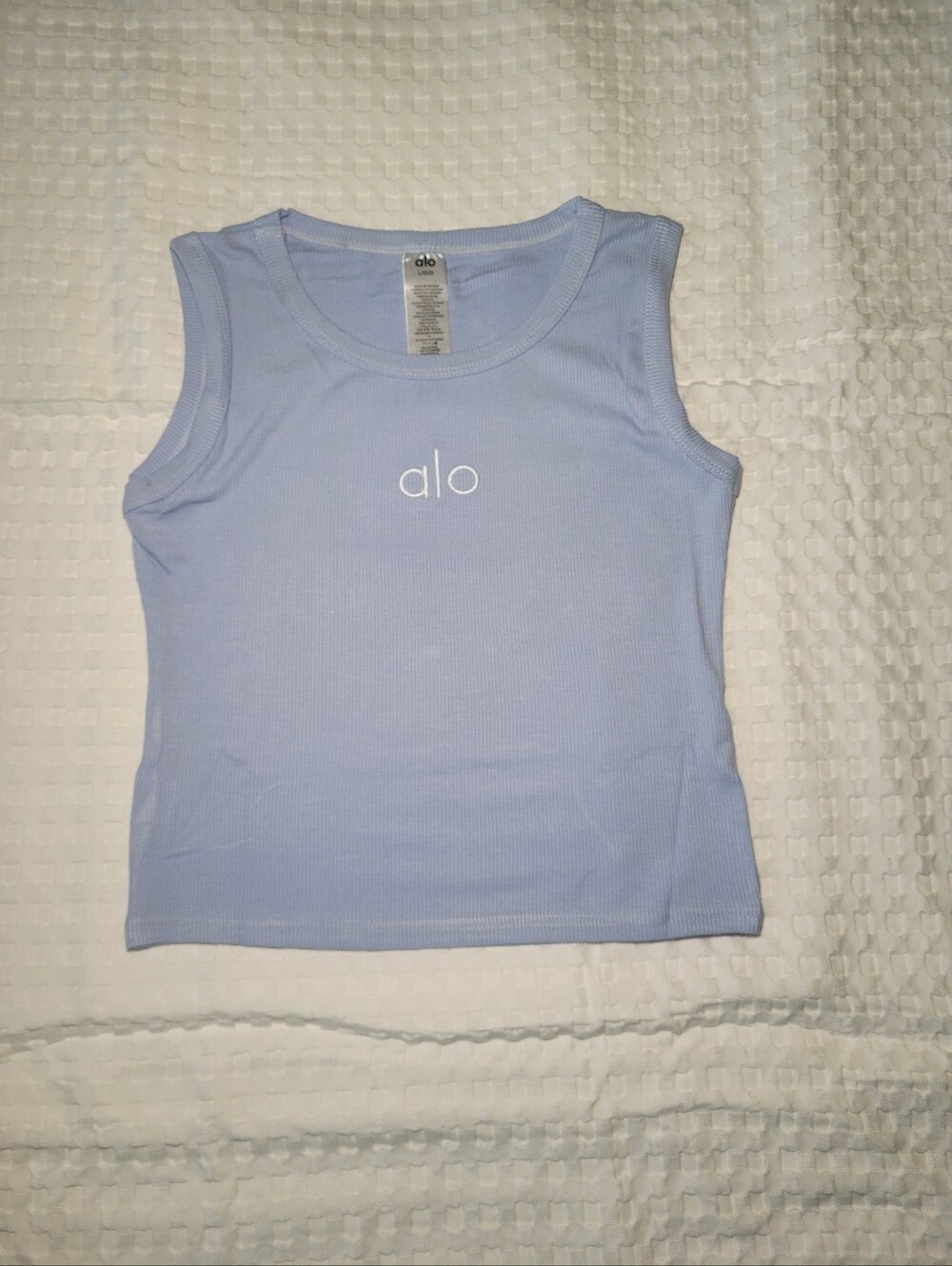 ALO Yoga Light Lavender Ribbed Tank Top